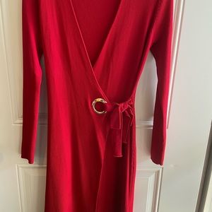 INC Red Sweater Dress